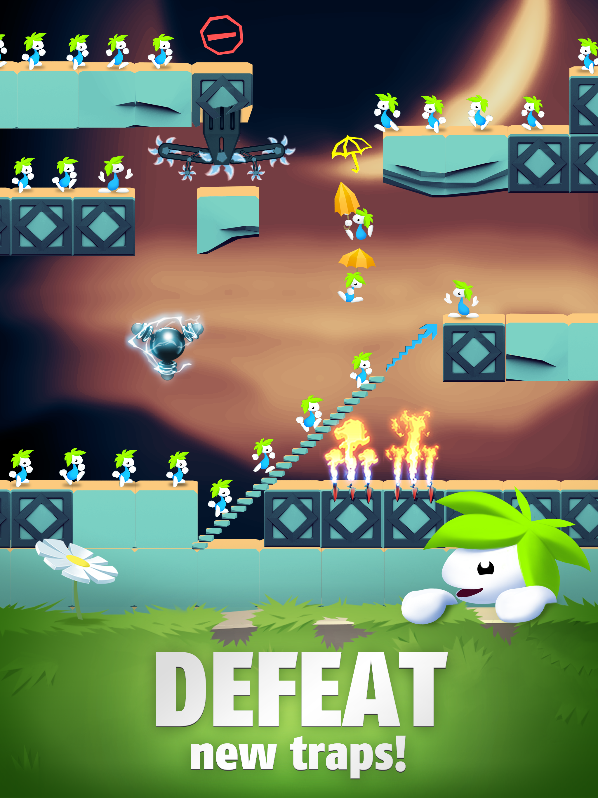 Lemmings: Puzzle Survival Game Screenshot