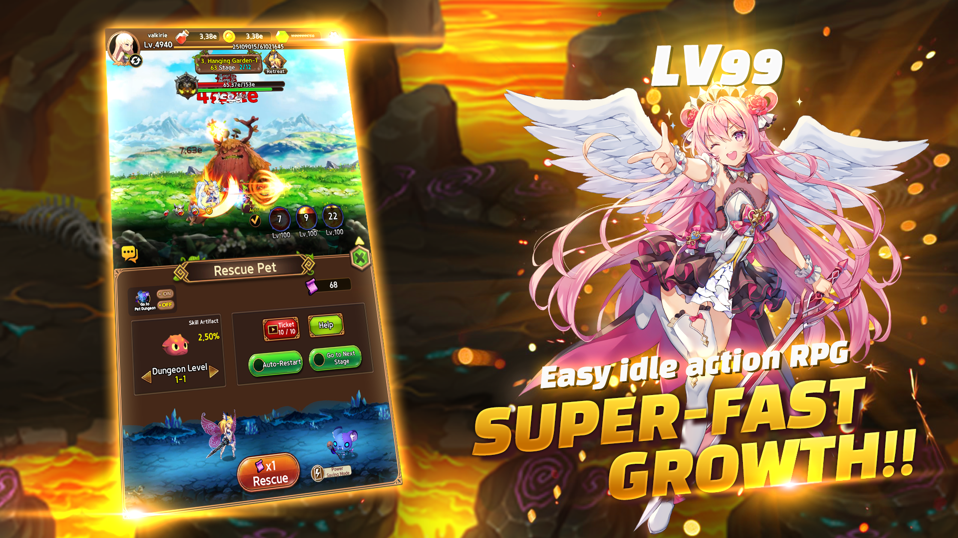 Screenshot 1 of រឿង Valkyrie៖ Idle RPG 1.28.4