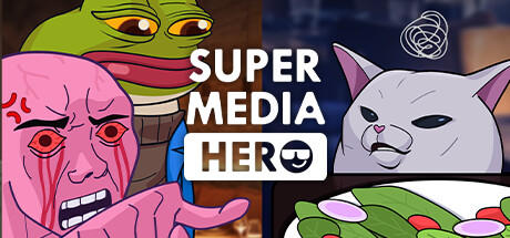 Banner of Herói da super mídia 