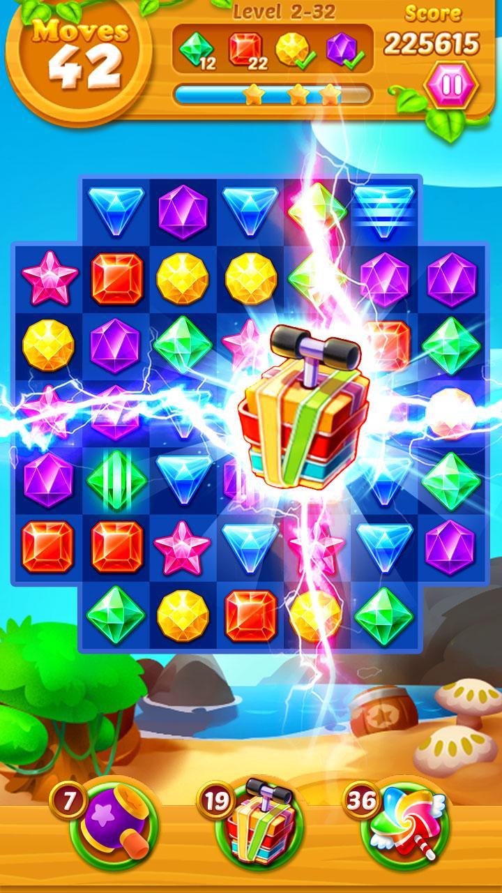 Jewels Track - Match 3 Puzzle Game Screenshot