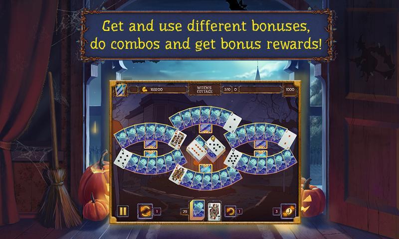 Captura de Tela do Jogo Solitaire game Halloween 2