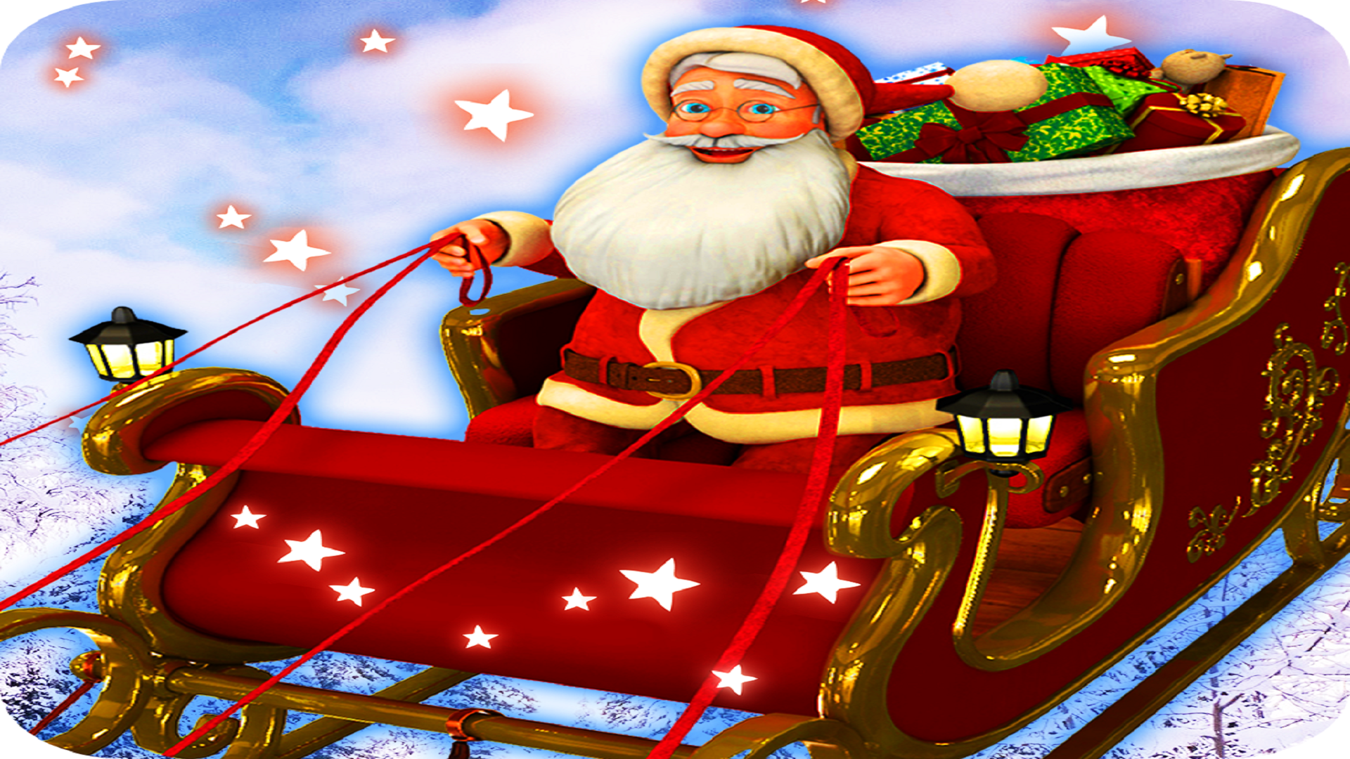 Cuplikan Layar Game Santa Gift Delivery Car Game