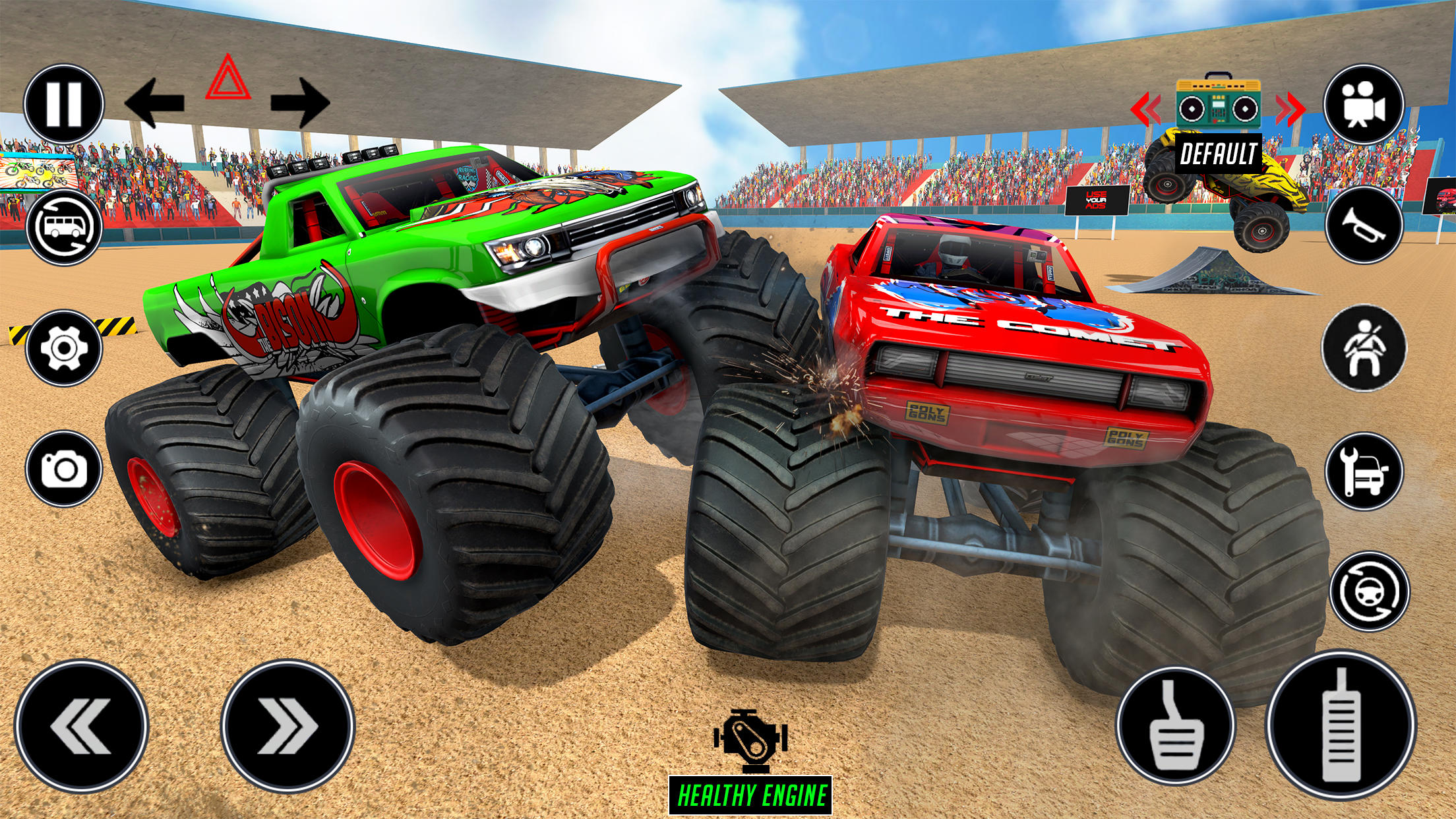 American Monster Trucks Demolition Crash Racing Derby Simulator