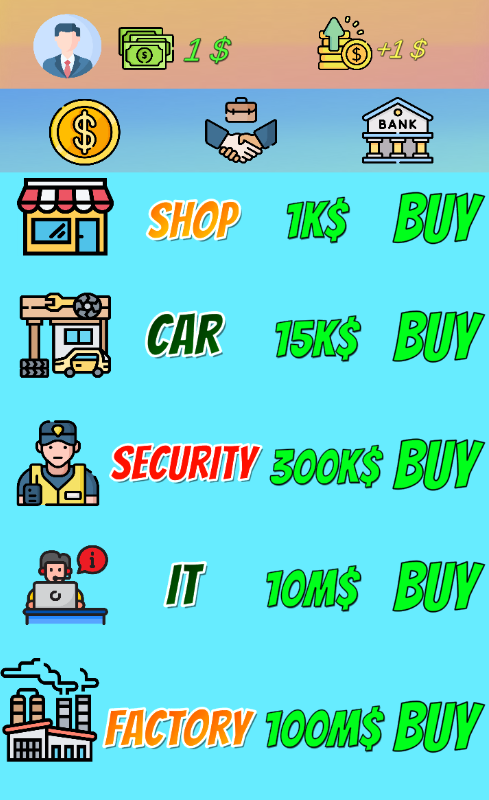 Money Idle Game Screenshot