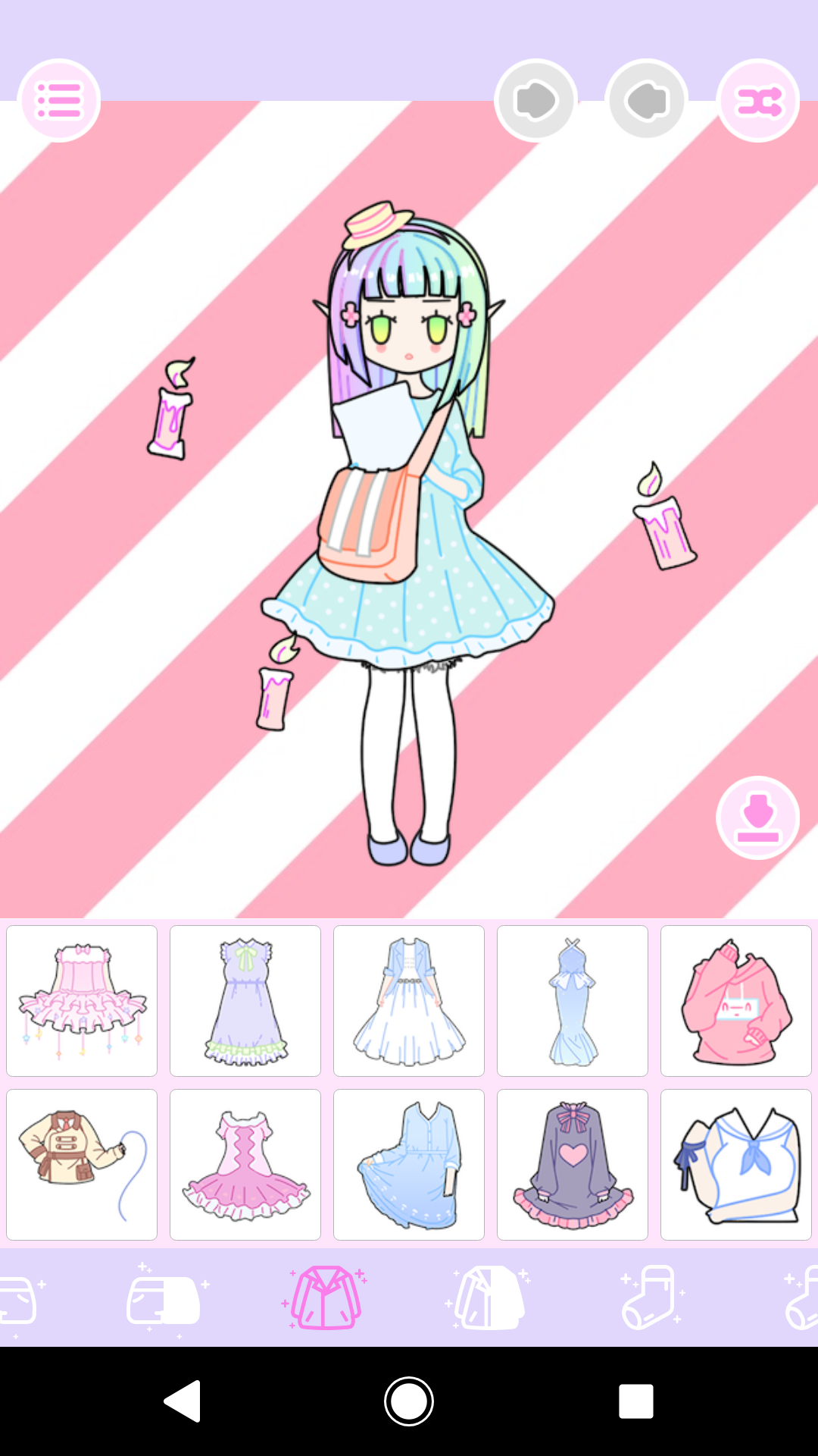 Pastel Avatar Maker 2: Make Your Own Pastel Avatar Game Screenshot