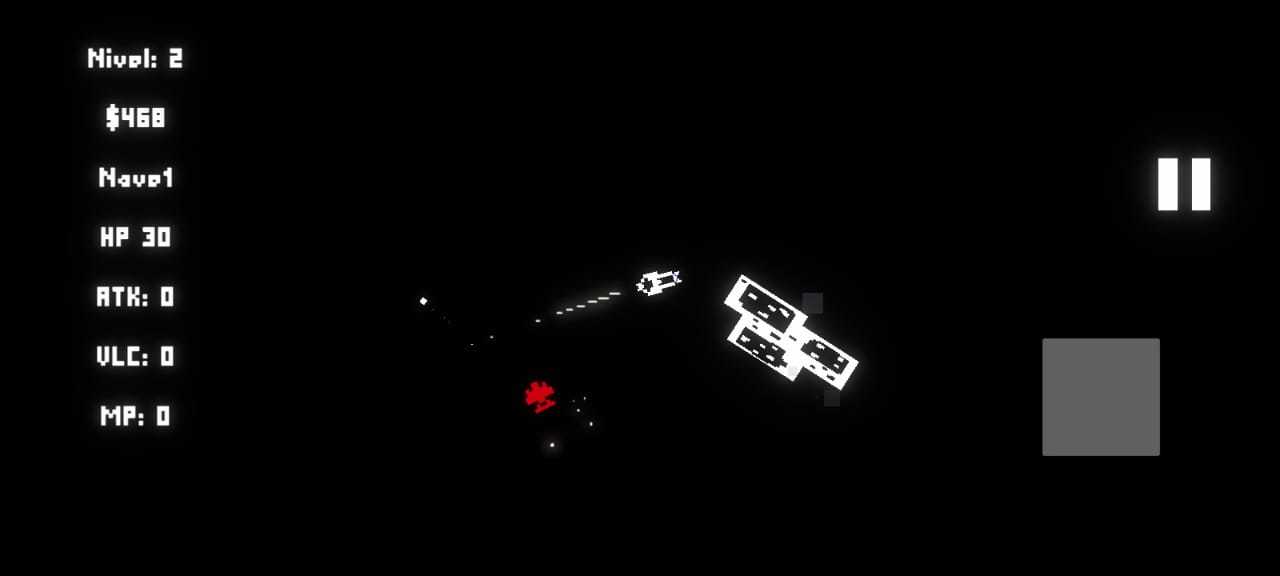 Asteroides pixel screenshot game