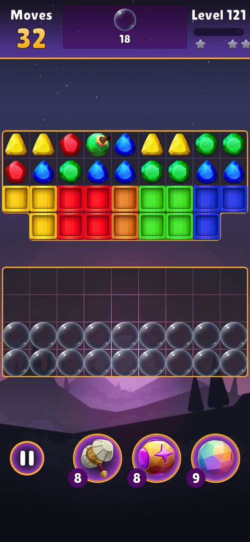 Screenshot of Magic Match3 - Jewel Quest
