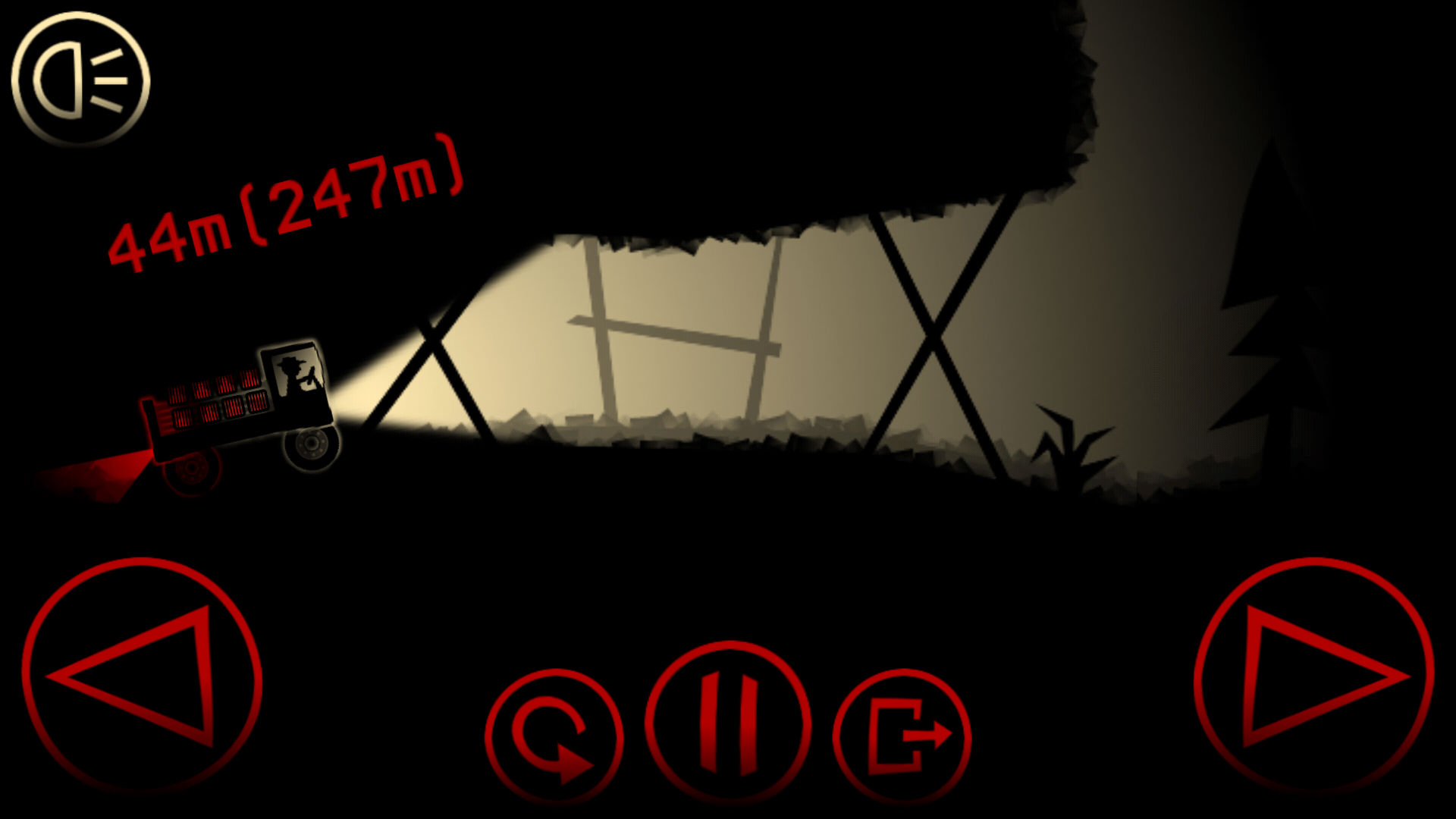 Bad Roads Night Edition Game Screenshot
