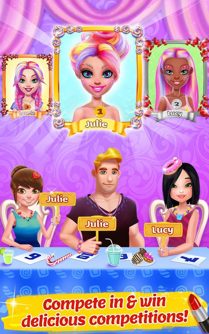Candy Makeup Beauty Game screenshot game