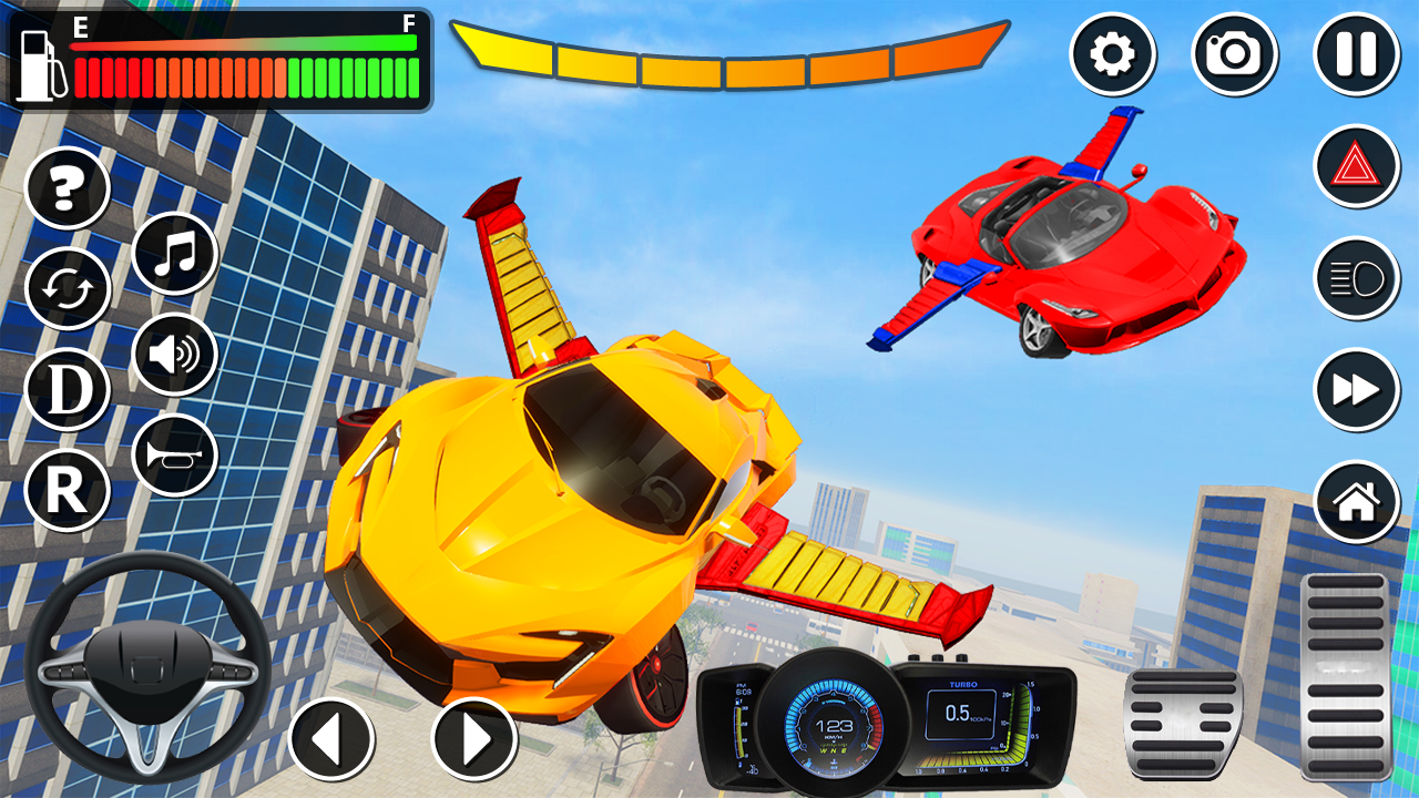 Flying Car Games: Driving Sim 遊戲截圖