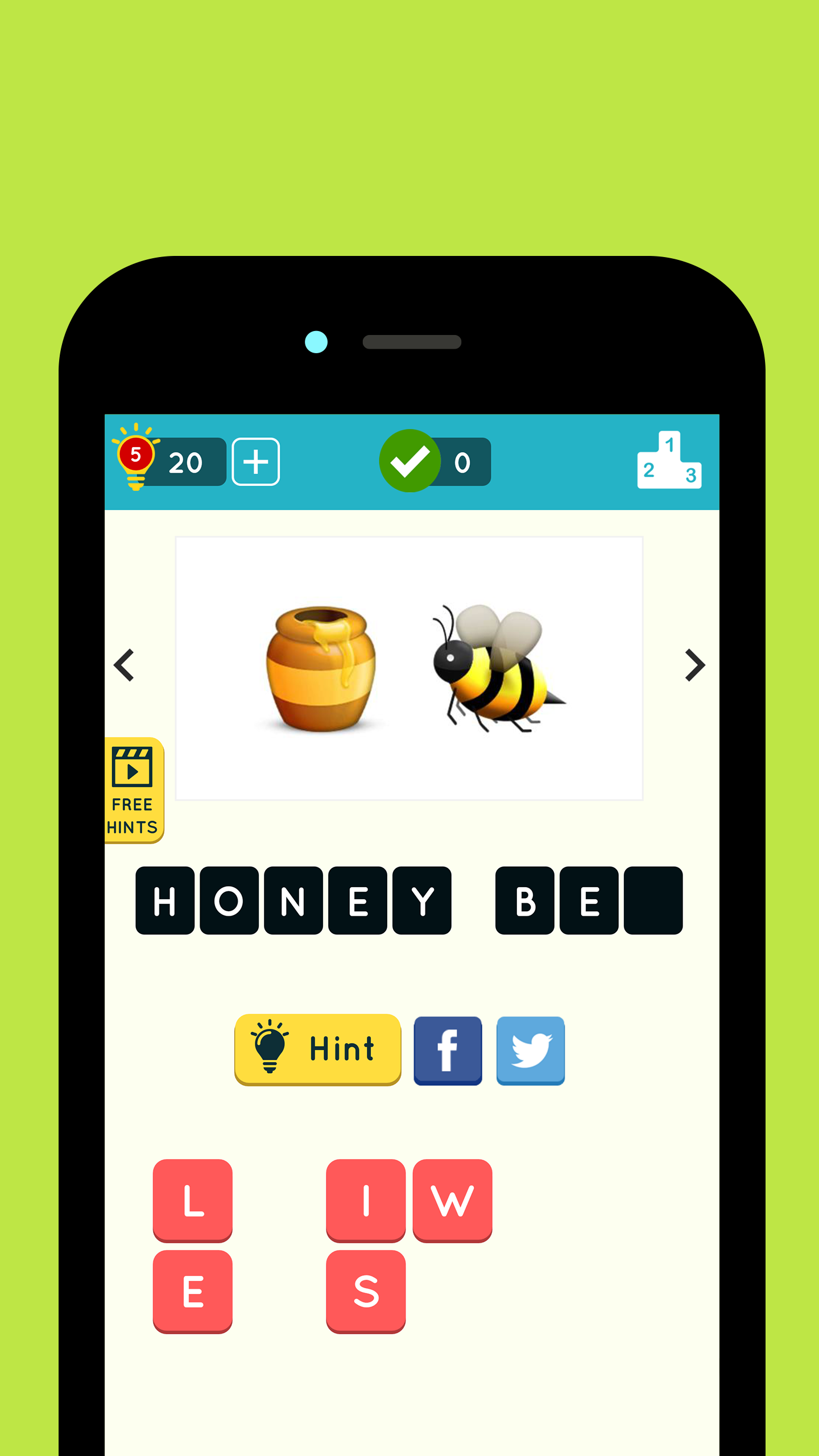 Cuplikan Layar Game Emoji Quiz