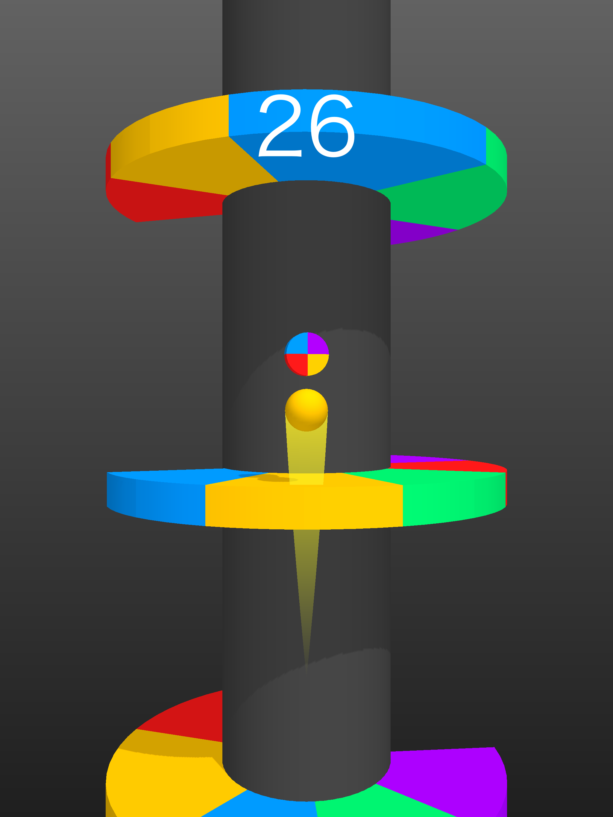 Screenshot of Color Ball Bounce : Helix Tower