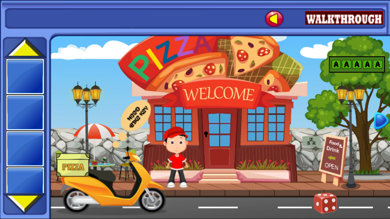 Find The Delivery Boy Bike Key Game Screenshot