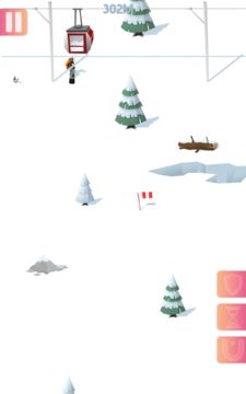 Скриншот игры Endless Mountain: A Snowboardi