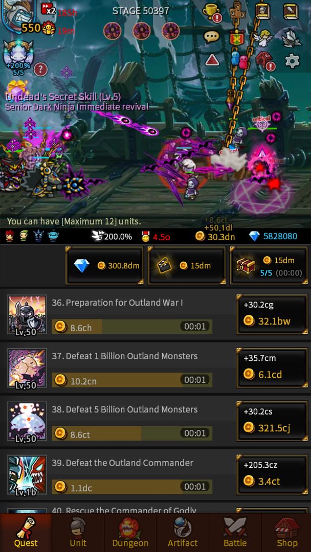 Endless Frontier - Idle RPG ภาพหน้าจอเกม