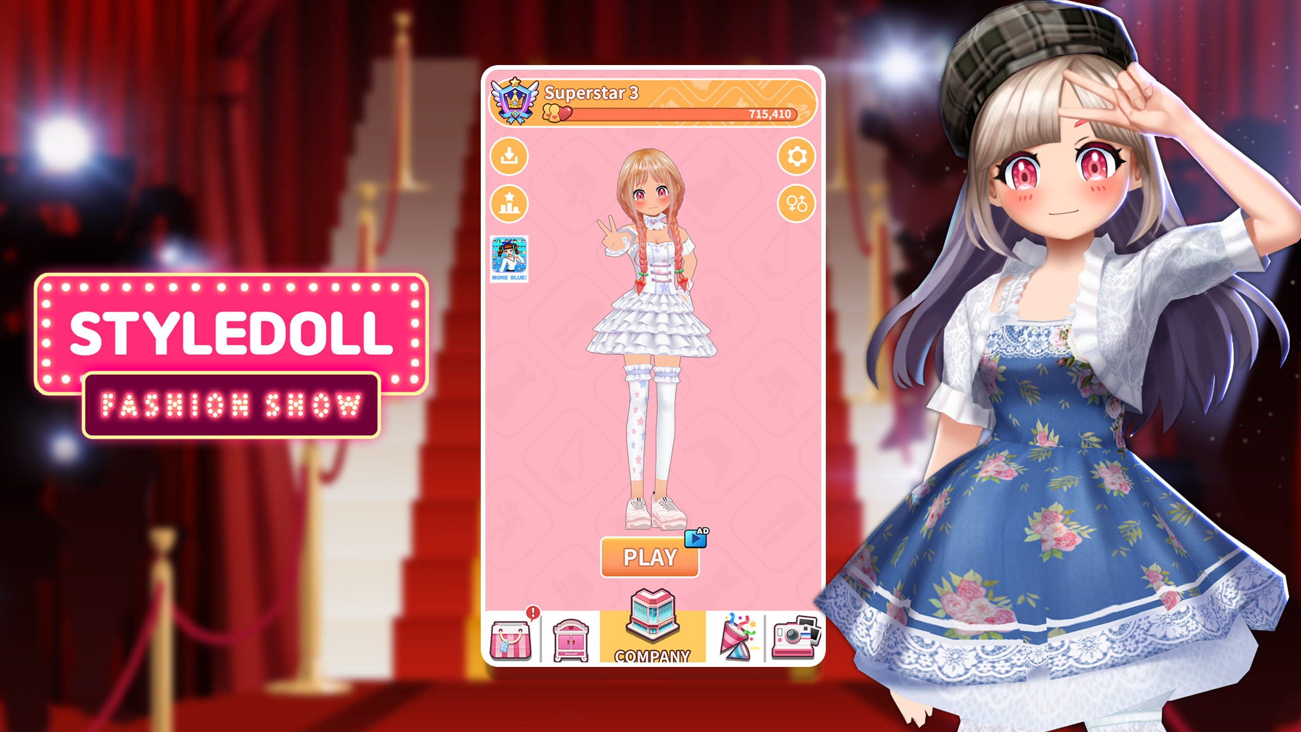 Girl-Styledoll Fashion Show Game Screenshot