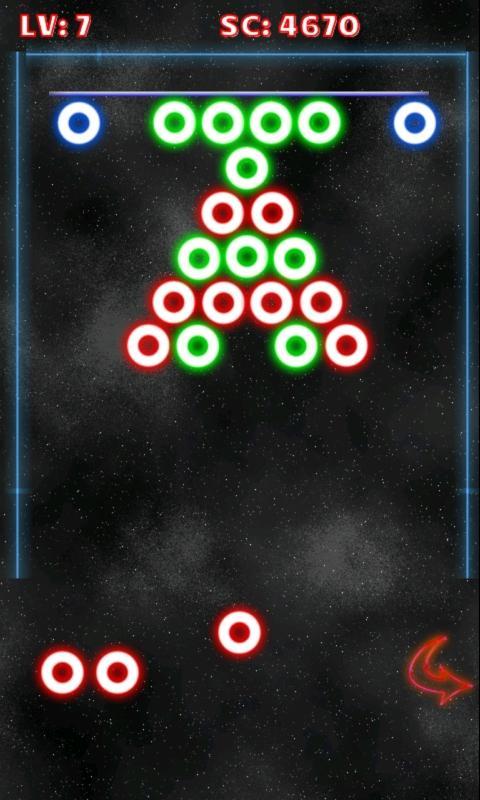 Glow Bubbles Shoot Game Screenshot