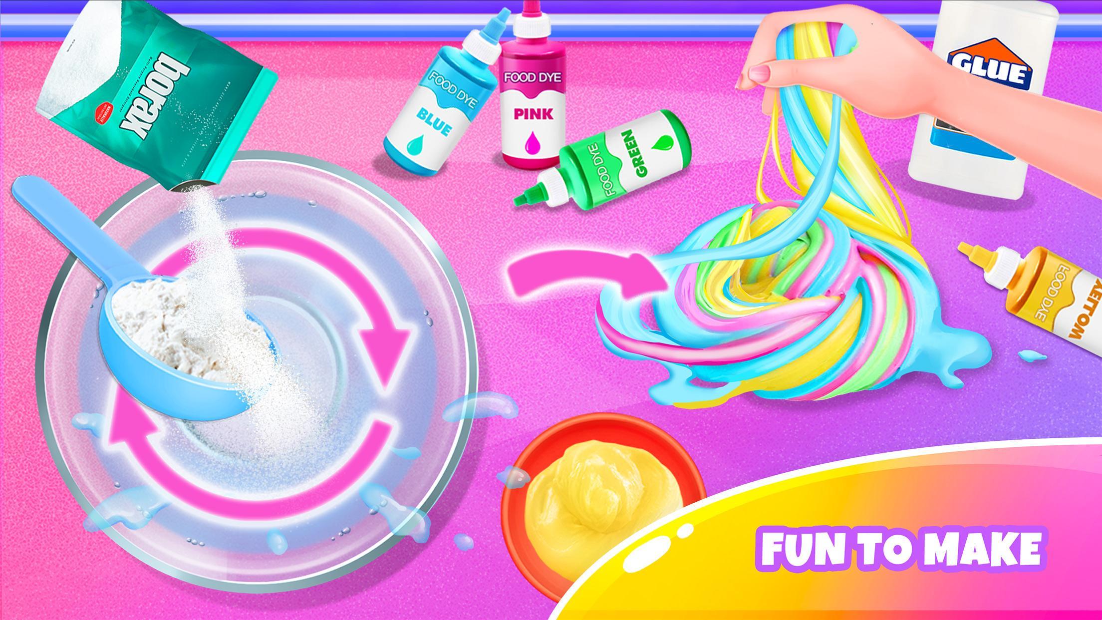 Unicorn Slime - Crazy Fluffy Trendy Slime Fun Game Screenshot
