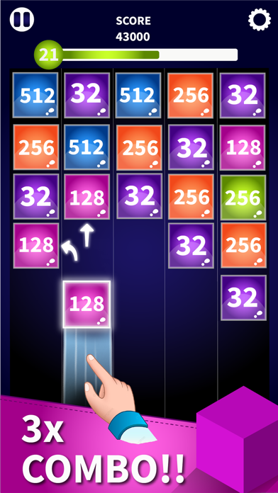 Cuplikan Layar Game 2048 Block Puzzle Number Games