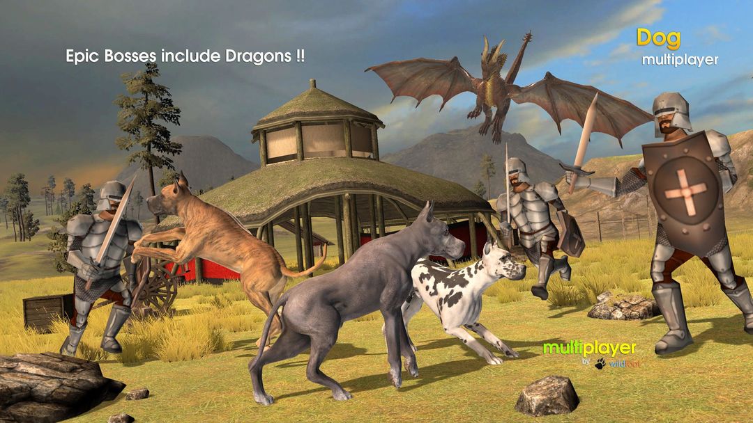 Dog Multiplayer : Great Dane 게임 스크린 샷