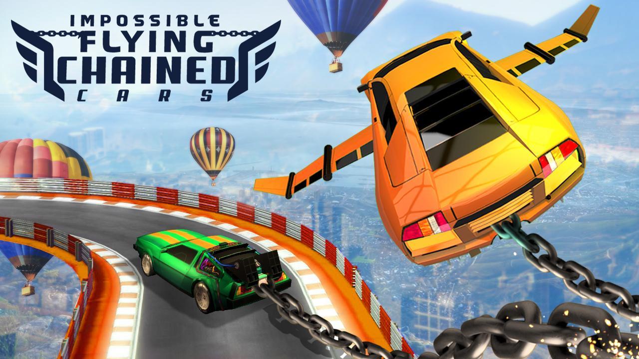 Impossible Flying Chained Car Games screenshot game