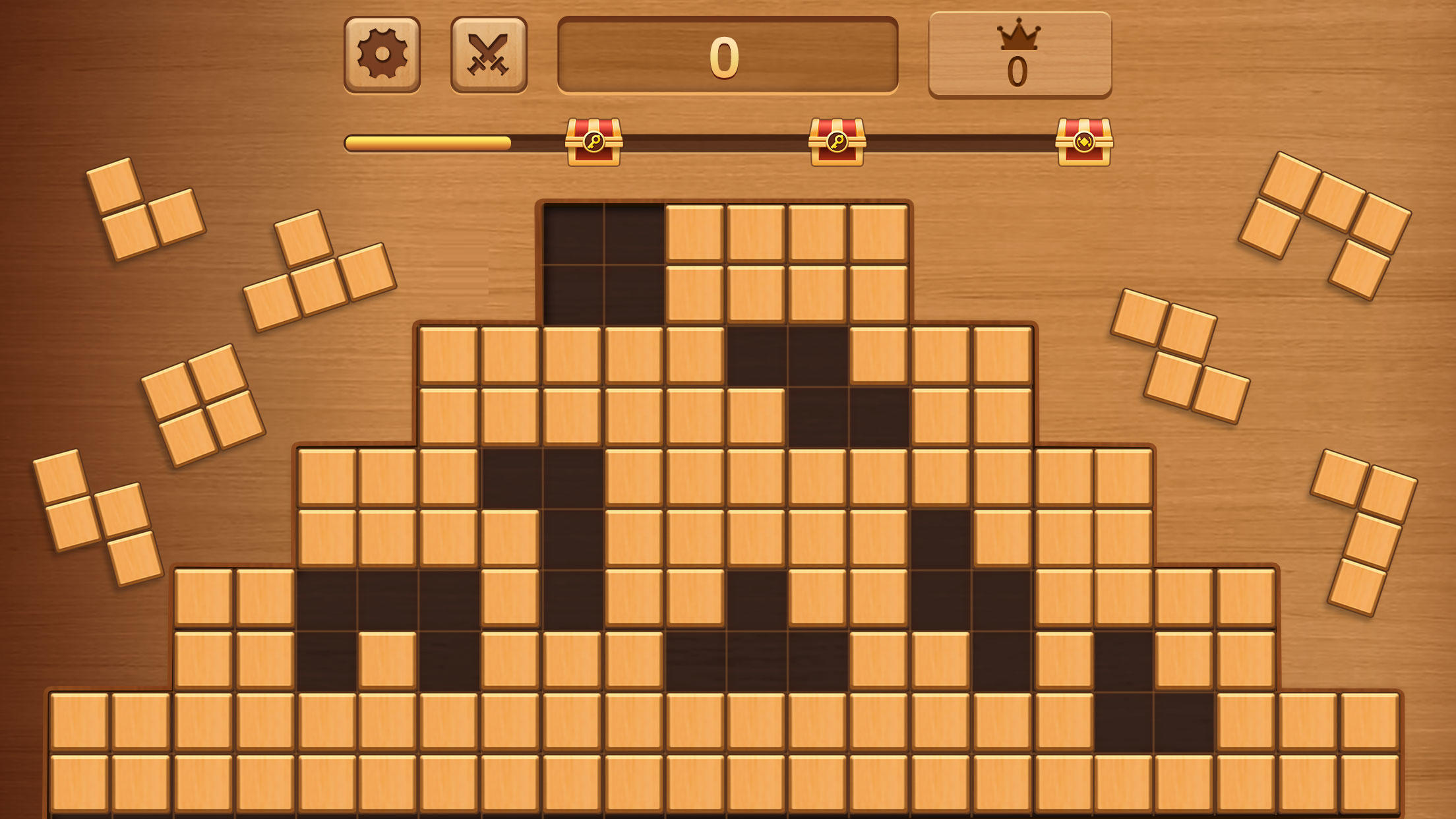 Screenshot 1 of WoodCube: Jeu de puzzle bloc 3.386