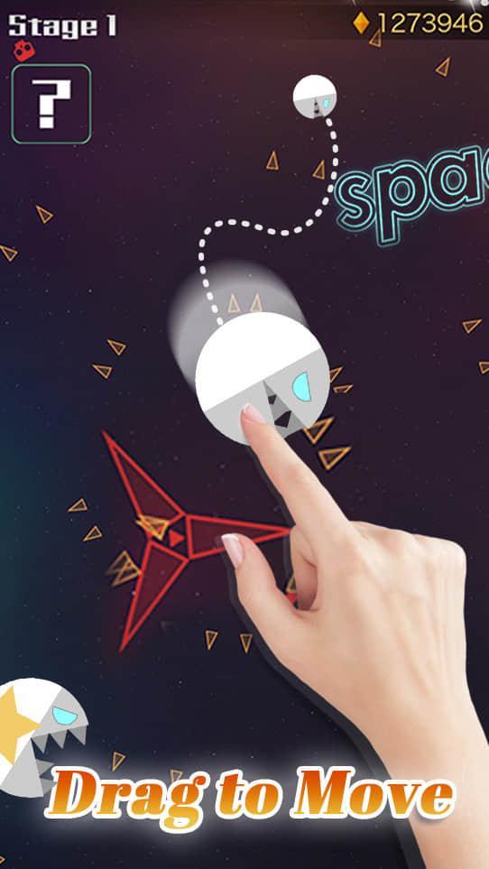 Screenshot of SpaceEater-pac&man free, alien galag,space ghosts