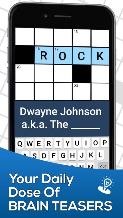 Screenshot of Daily Themed Crossword Puzzle