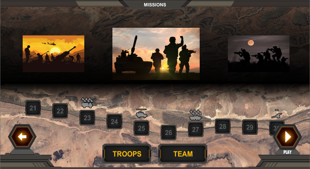 Warzone Commander screenshot game