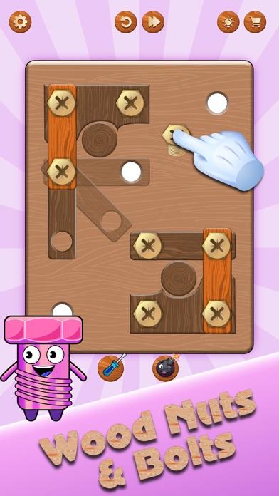 Wood Screw Pin Puzzle Game ภาพหน้าจอเกม