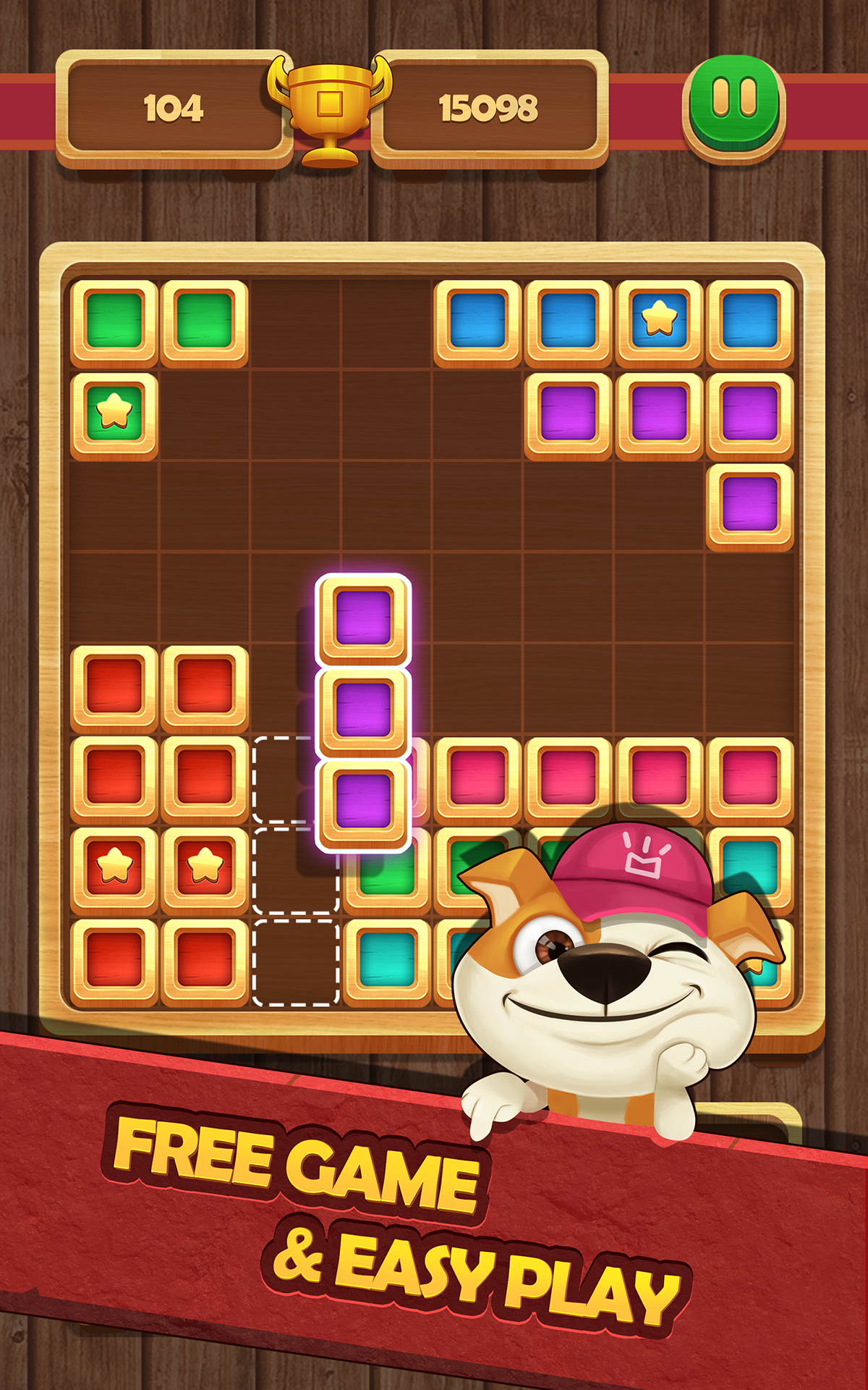 Screenshot 1 of Puzzle Blok - Bintang Kayu 