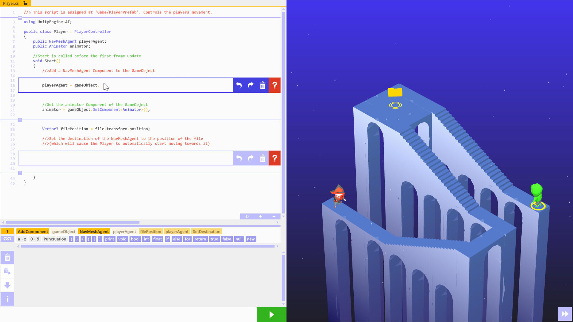 U-Sharp: The Unity Coding Learning Game screenshot game