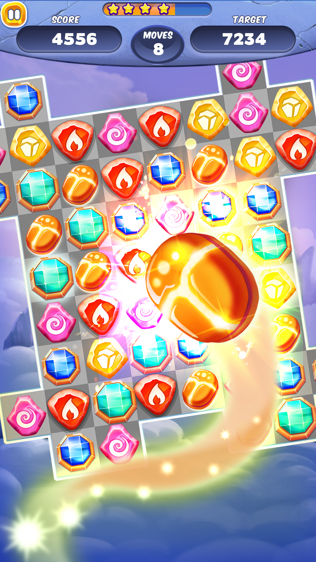 Gem Quest Match 3 Game Screenshot