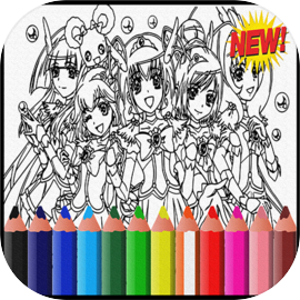 Glitterr Magical Doki Forces Coloring book