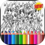 Glitterr Magical Doki Forces Coloring book