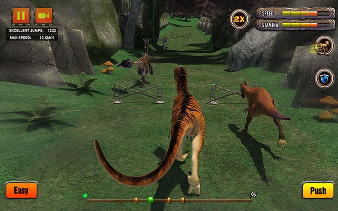 Screenshot of Dinosaur Race 3D
