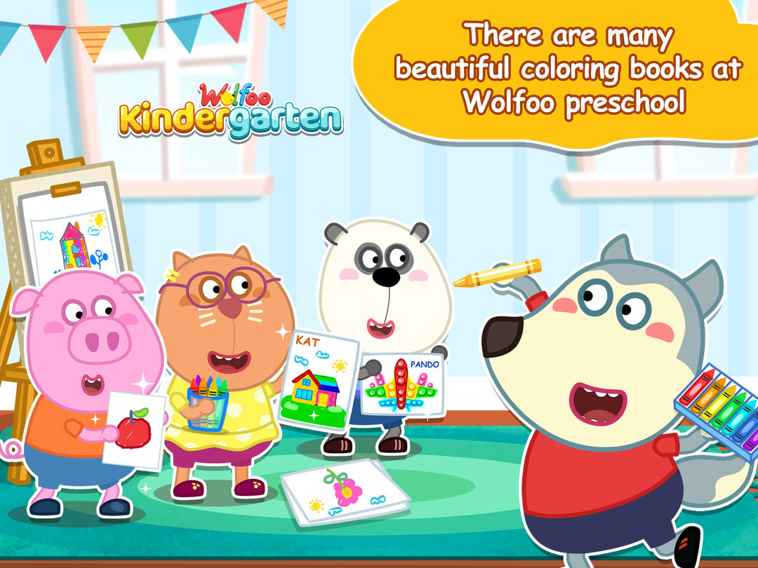 Wolfoo Kindergarten, Alphabet screenshot game