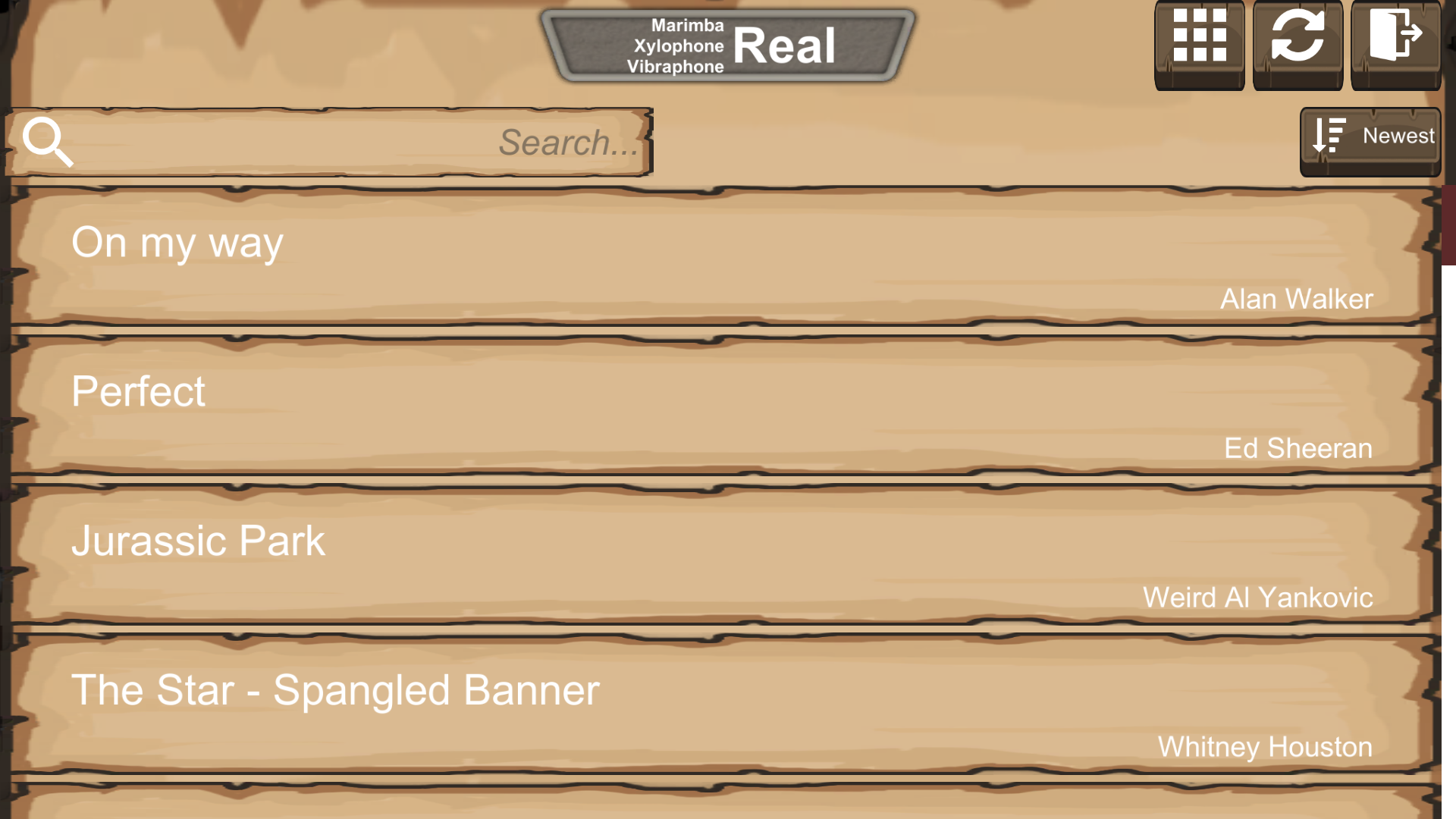Marimba, Xylophone, Vibraphone Game Screenshot