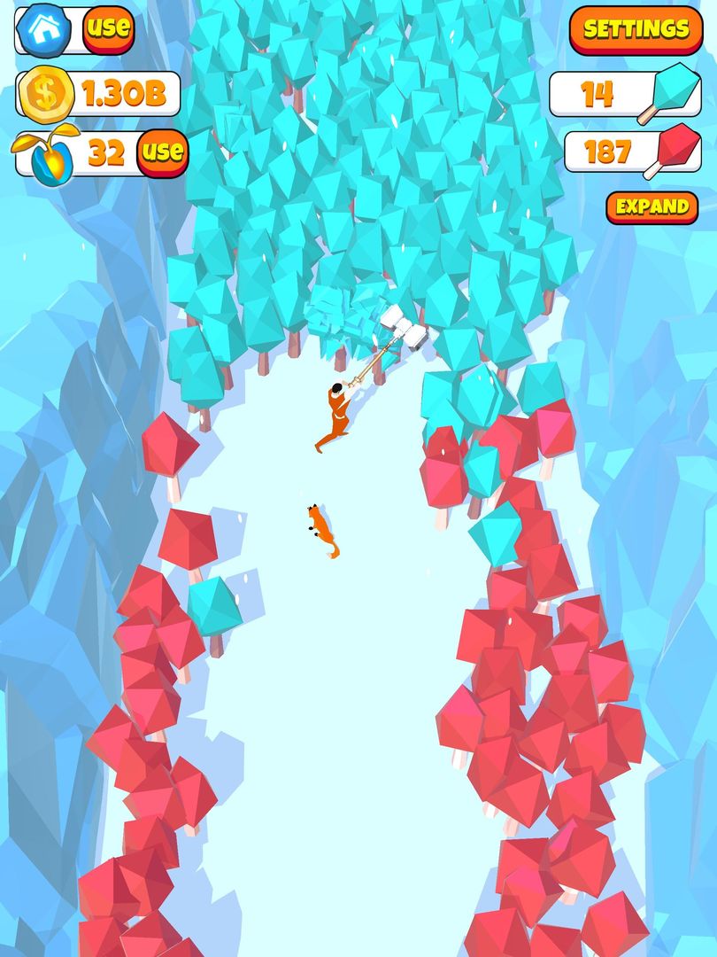 Idle Lumberjack 3D screenshot game