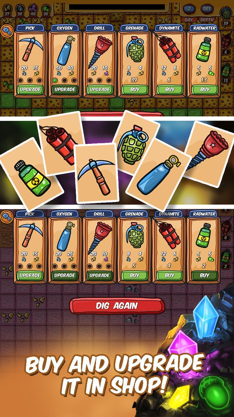 Screenshot of Mad Digger : Gem Miner