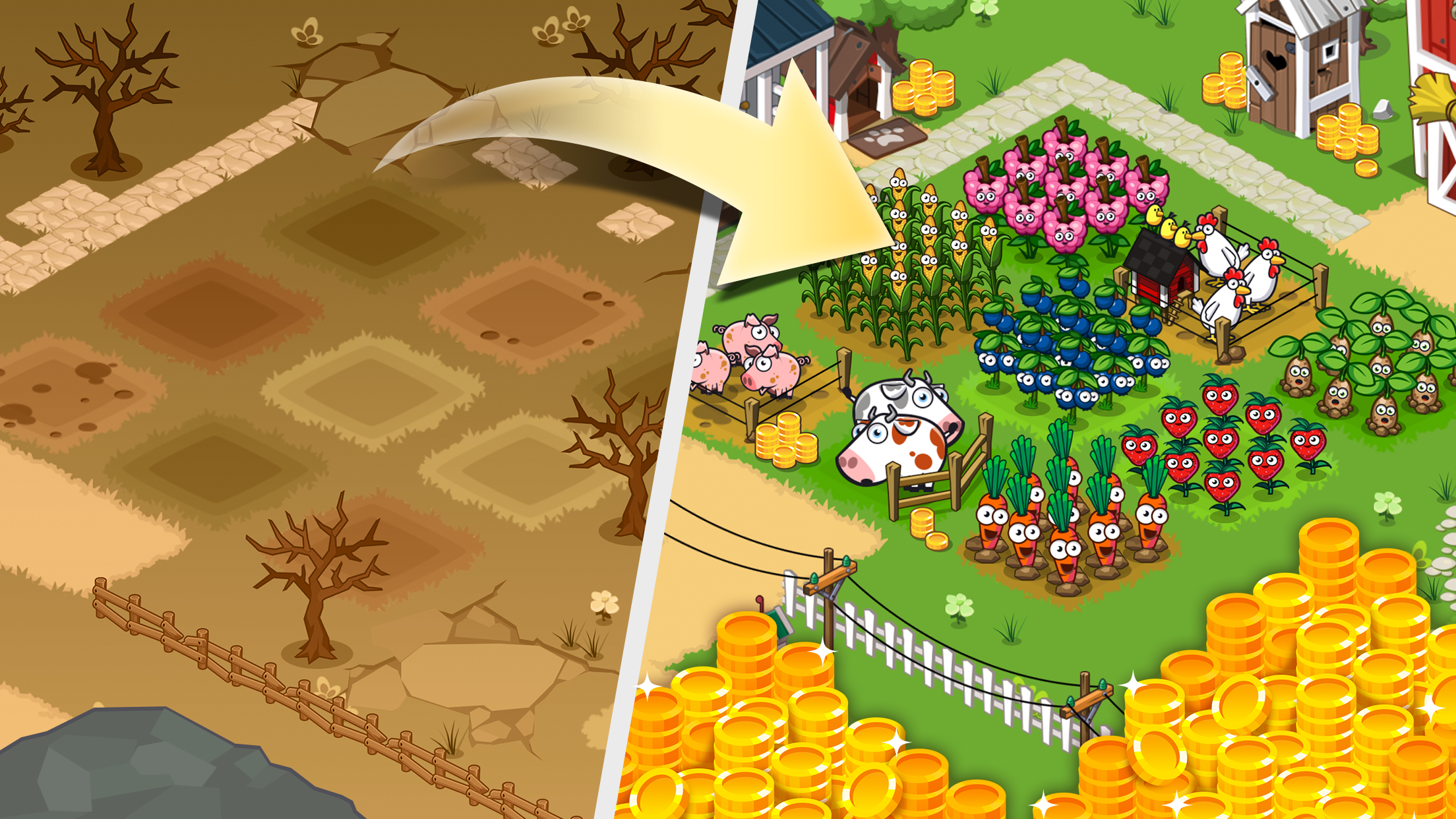 Idle Farming Empire ภาพหน้าจอเกม