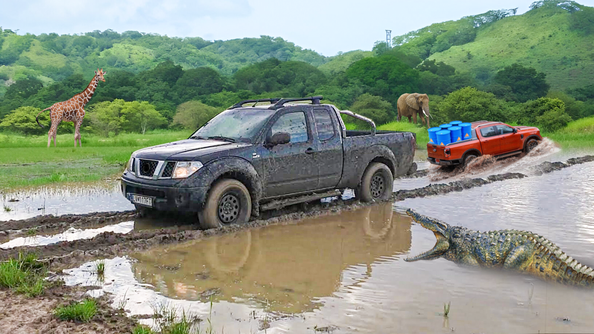 Uphill Pickup Truck Driving 24 遊戲截圖