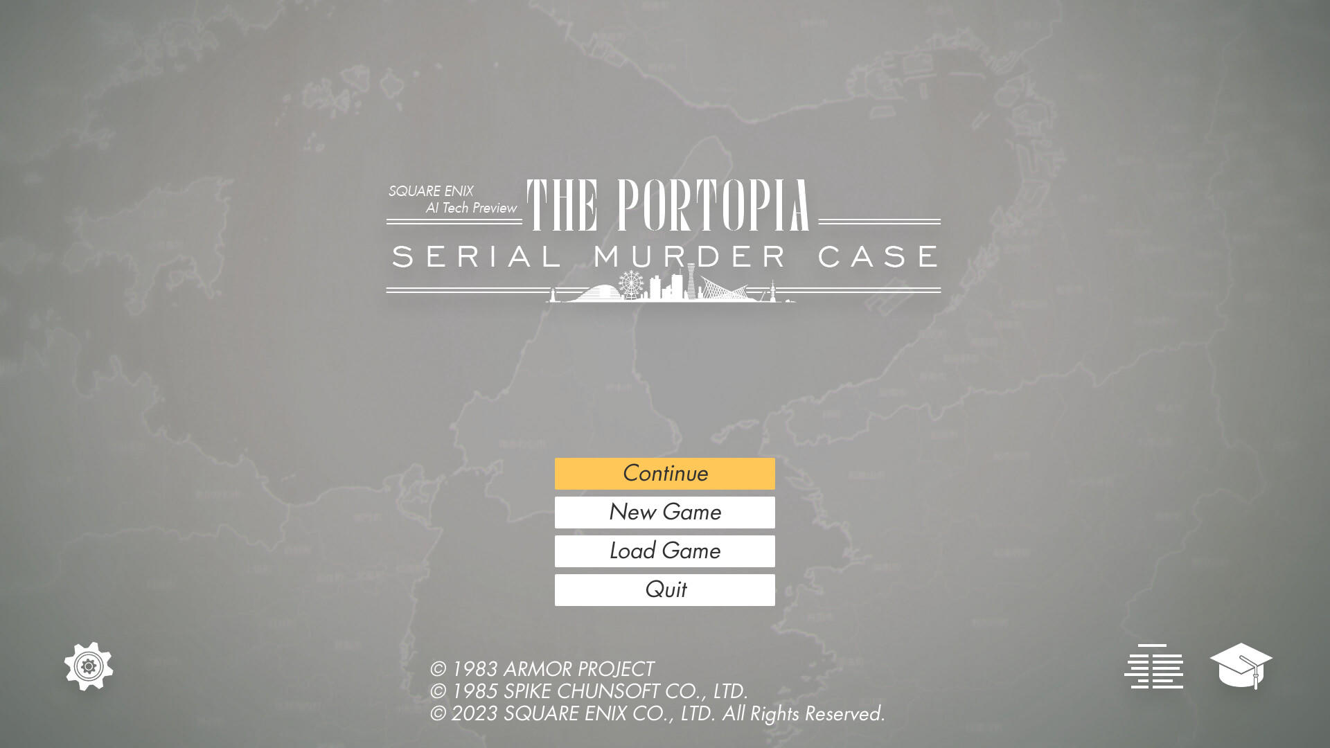 SQUARE ENIX AI Tech Preview: THE PORTOPIA SERIAL MURDER CASE 게임 스크린 샷