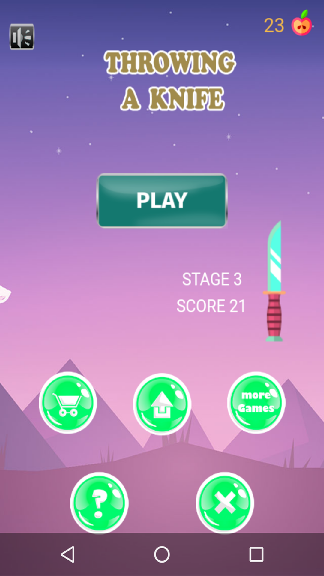 Throwing A Knife Game Screenshot