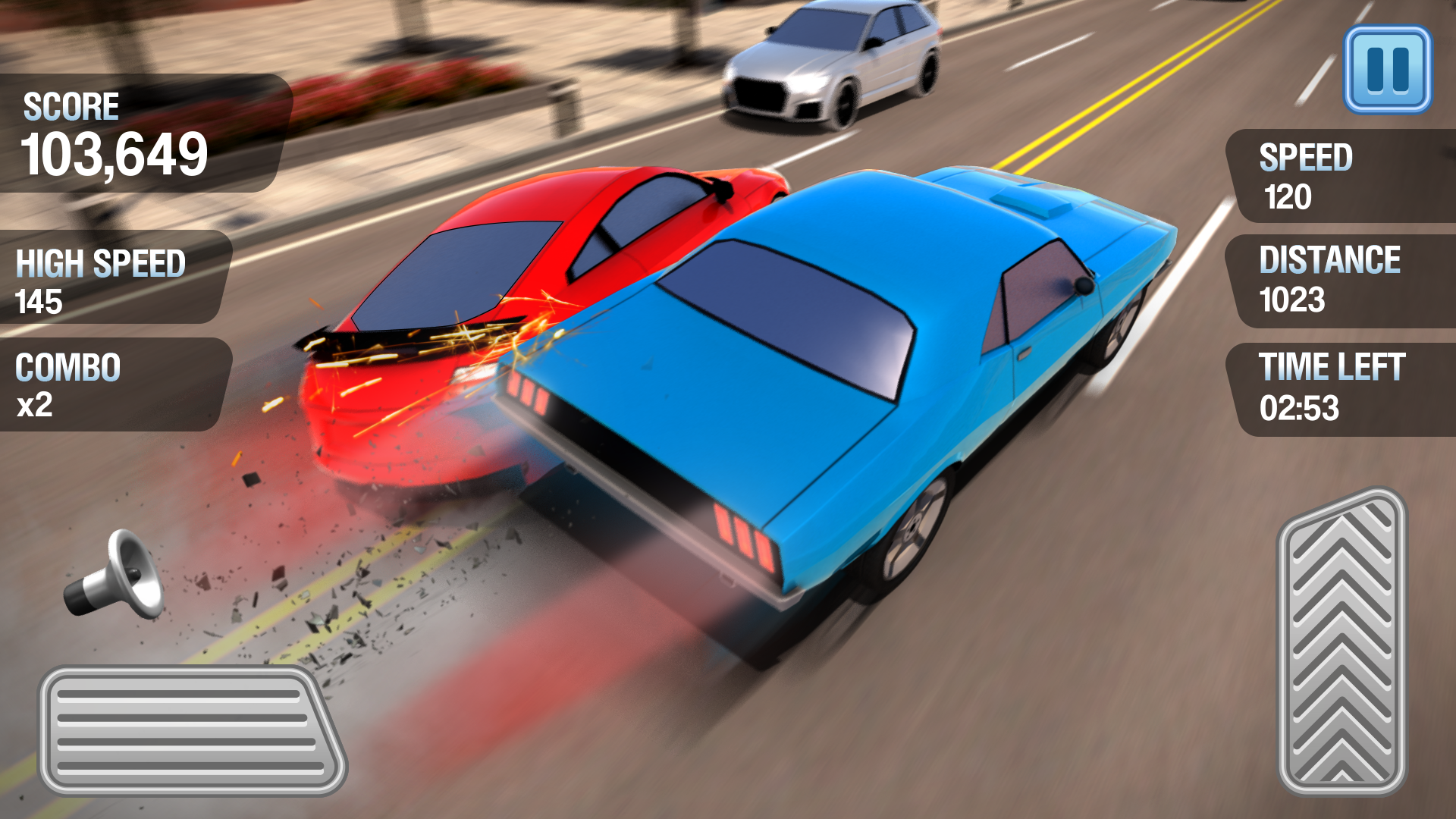 Screenshot 1 of Traffic Racing - အဝေးပြေးပြိုင်ကား 1.1.4