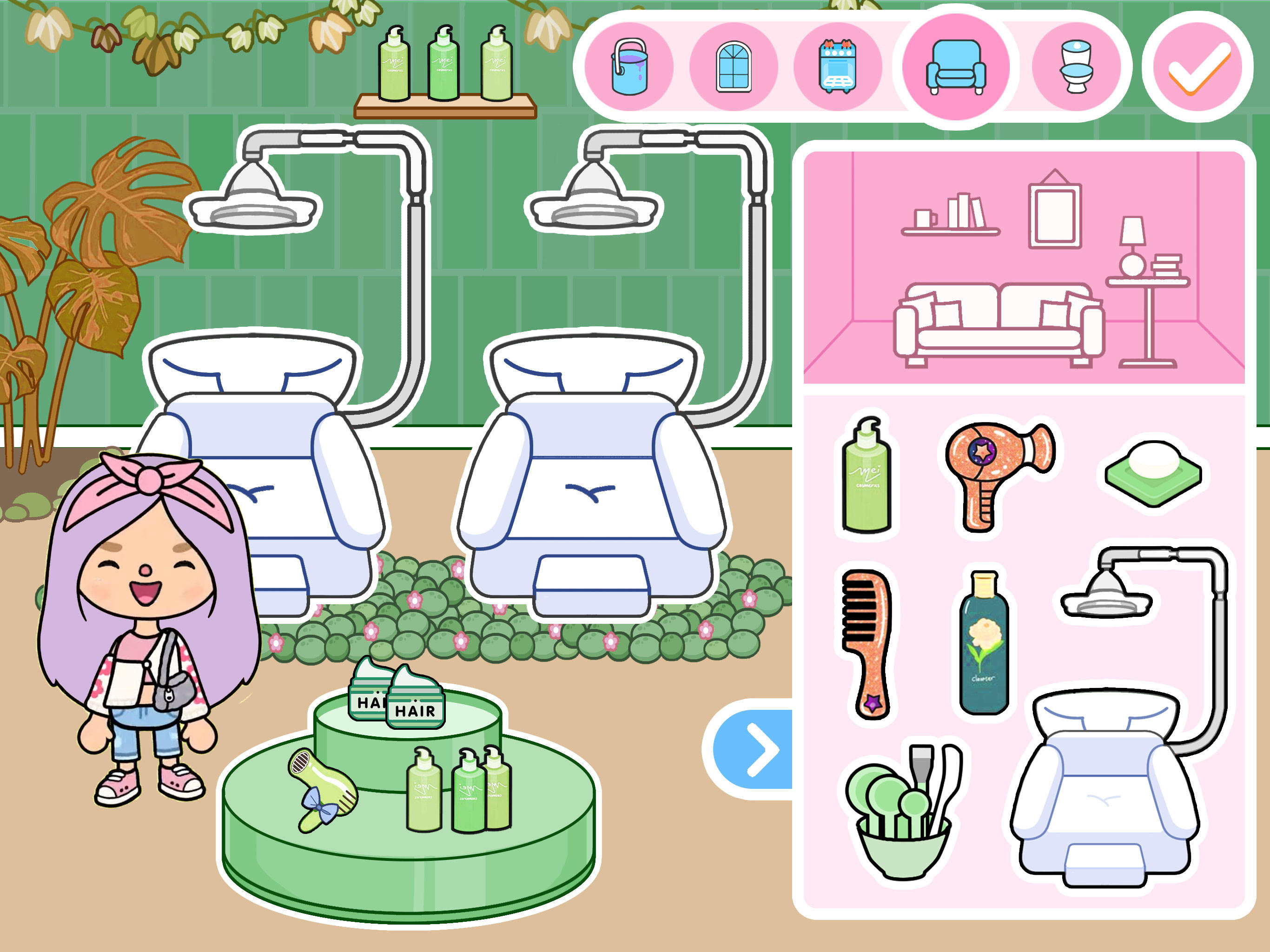 Princess Games Makeup Salon Game Screenshot