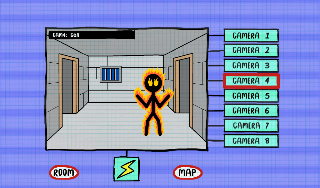 Скриншот игры Stickman Five Nights Survive 2