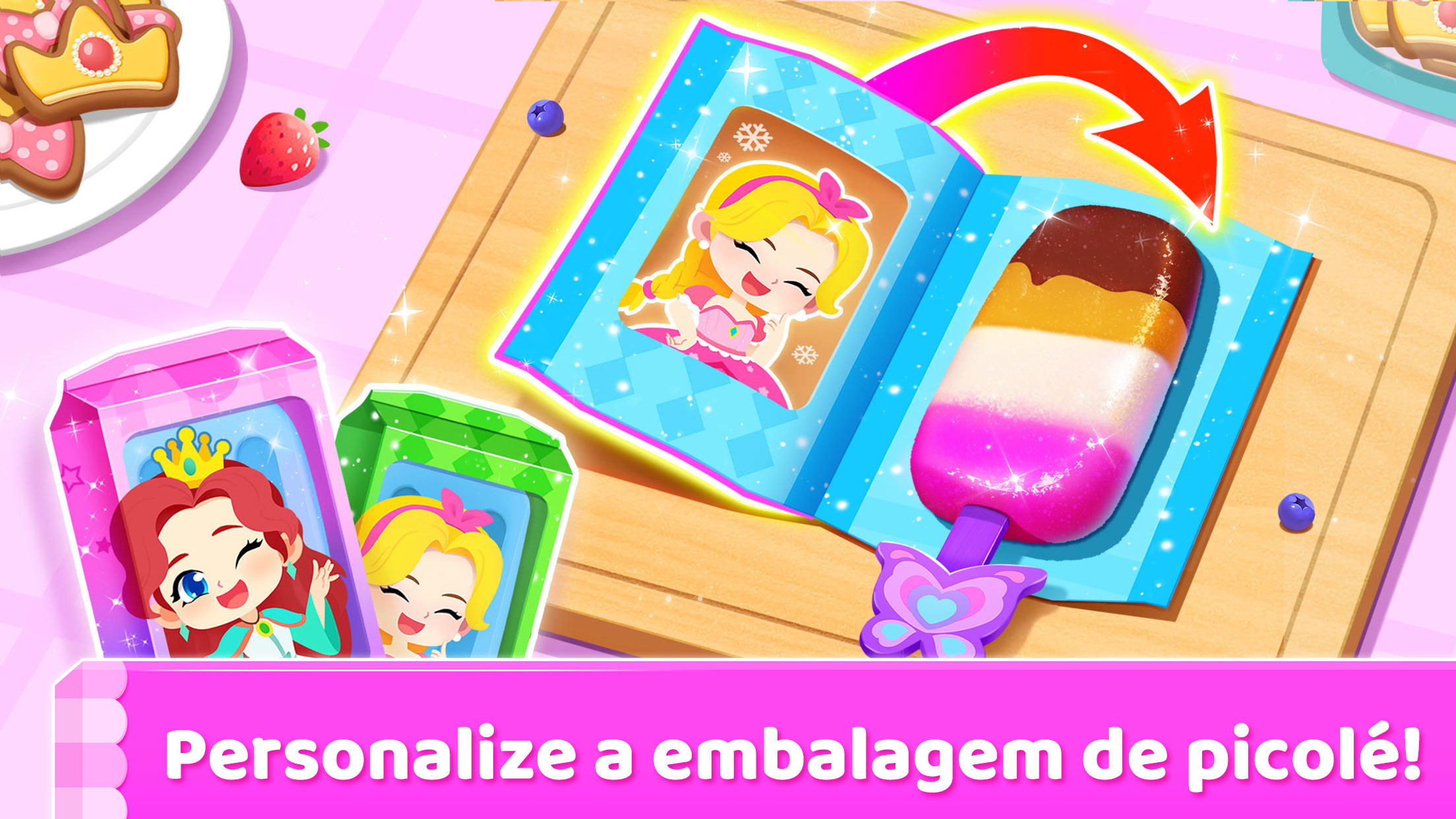 Captura de Tela do Jogo Jogo de Sorvete do Panda