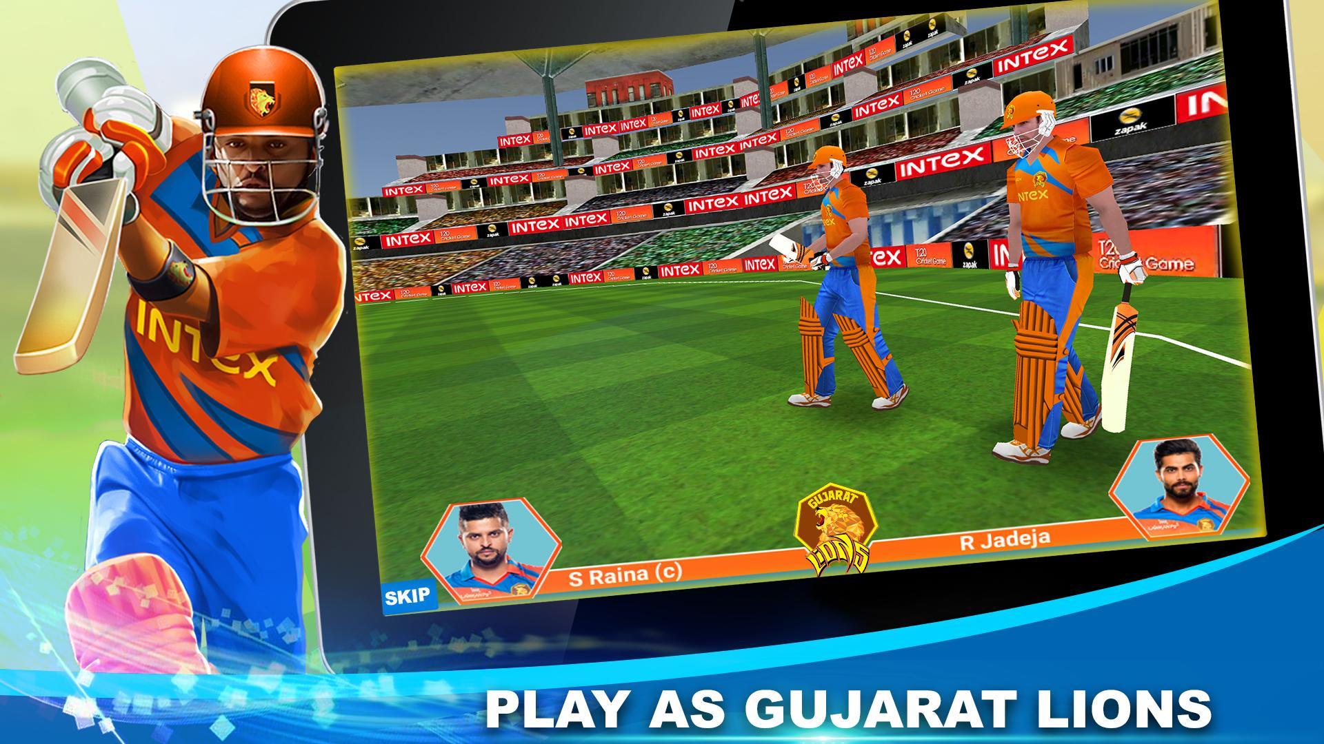 Screenshot 1 of Permainan Kriket Gujarat Lions T20 