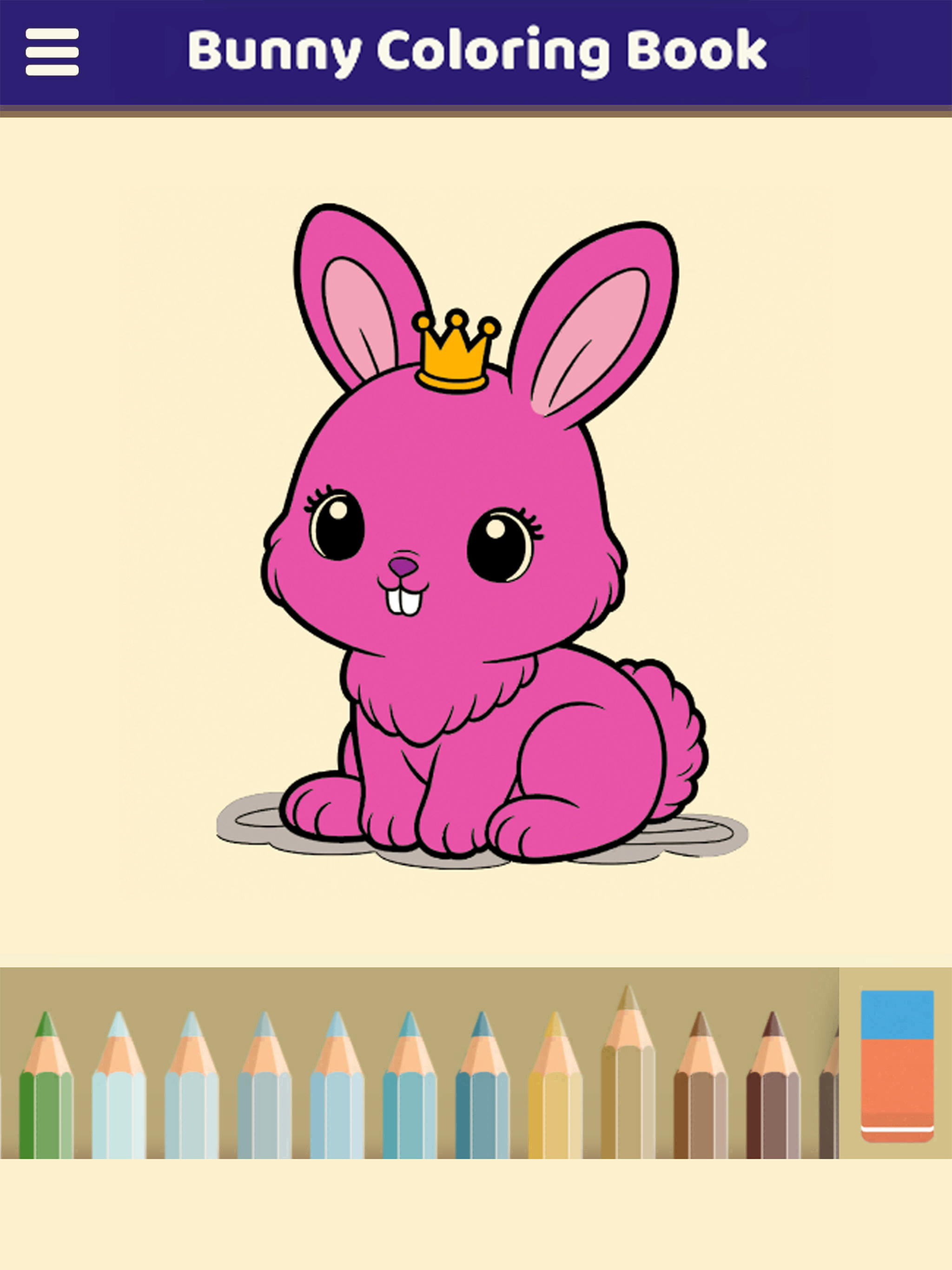 Bunny Coloring Book Game Screenshot